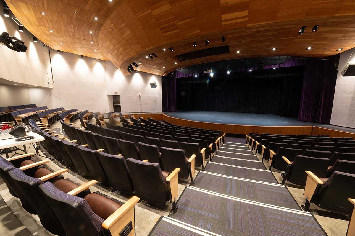 Interior of Connie Gotsch Theatre Auditorium